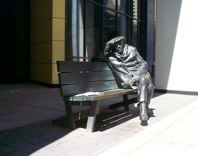 Glenn Gould statue, outside the CBC Broadcast Centre, 
Toronto